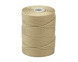 C-LON Fine Weight Bead Cord, Flax - 0.4mm, 136 Yard Spool