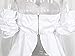 Glamaker Women's Sexy Off Shoulder Blouse Crop Tops Shirt with Ruffle Sleeves M 4/6 White