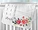 Kute 'n' Koo Milestone Baby Blanket, Large Baby Blankets for Girls Newborn Photography Props Baby Girl Gifts Reuseable Premium Fleece Baby Monthly Milestone Blanket Shower Gifts (Flora 1)