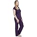 Kindred Bravely Davy Ultra Soft Maternity & Nursing Pajamas Sleepwear Set (Eggplant, Medium) Aubergine