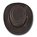 Barmah Hats Squashy Oiled Leather Hat 1024BR - Dark Brown - Large