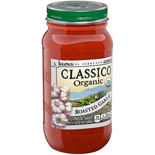 Classico Organic Di Sorrento Roasted Garlic Pasta Sauce, 24 oz Jar