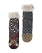 Women's Faux Fur Fuzzy Winter Animal Socks with Grippers -Reindeer