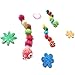 RIMOBUL 40PCS 1.5INCH New Generation Extra Large Cat's Favorite Chase Glitter Ball Toy Sparkle Pom Pom Balls
