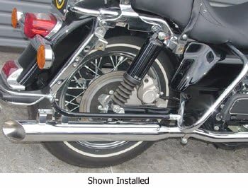 Chrome Plated Slash Cut 3" O.D. slip-on muffler pair<br>Fits FLT, FLHT, FLHS &amp; FLHR 1995/2008-by-Cycle Shack