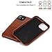TENDLIN Compatible with iPhone 11 Case Wallet Design Premium Leather Case with 2 Card Holder Slots (Brown)