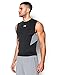 Under Armour Men's CoolSwitch Sleeveless Compression Shirt, Black /Reflective, X-Large