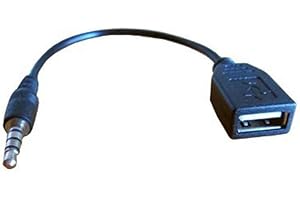 Usb Cable 3.5mm Male Aux Audio Plug Jack To Usb 2.0 Female Converter Cable Cord Black Electronic Accessories