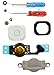 MMOBIEL Home Button Compatible with iPhone 5 2012 - Flex Cable Connector - Replacement - Incl. Screwdrivers - White