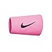 Nike Swoosh DOUBLEWIDE Wristbands OSFM Pink Gaze/Oil Grey