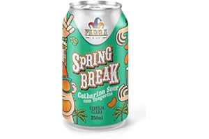 Cerveja Farra Bier, Spring Break, Catharina Sour com Tangerina, Lata, 350ml 1un