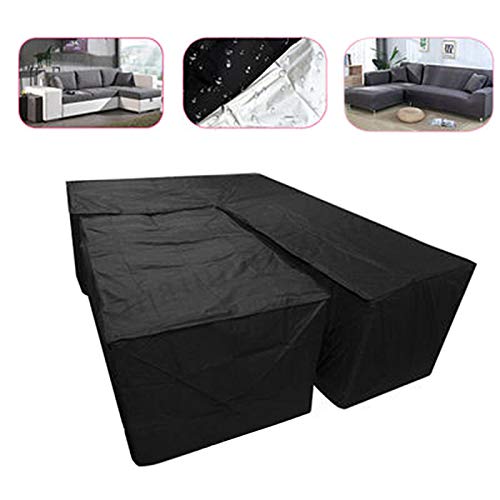 Ksruee 2pcs L Form Abdeckung für Gartenmöbel, Sofa Überwürfe elastische Stretch Sofa Bezug, Wasserdicht L Form… – Bild 5