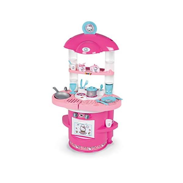 Smoby 310721 Hello Kitty-Küche Cooky mit 17 Zubehörteilen, für Kinder ab 3 Jahren-72 x 30 x 80 cm, bunt – Bild 6