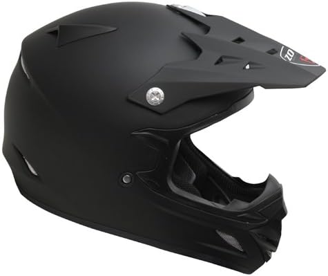 Zoan MX-1 Flat Matte Black MX Offroad Motocross Motorcycle Riding Helmet 3X-Large