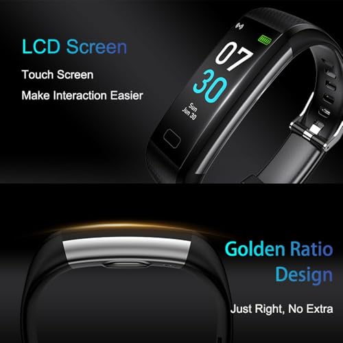 LBOYLOVE® Fitness Tracker, IP68 Waterproof Fitness Wristband, Smart Band with Heart Rate Monitor/Step Counter/Alarm/Timer/Calories/Sleep Monitor for Men and Women