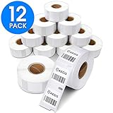 Aegis - Compatible 30332 Square Multipurpose 1" Direct Thermal Labels Replacement for DYMO 30332 (1" X 1"), for Rollo, Labelwriter 450, 4XL & Zebra Desktop Printers - 12 Rolls