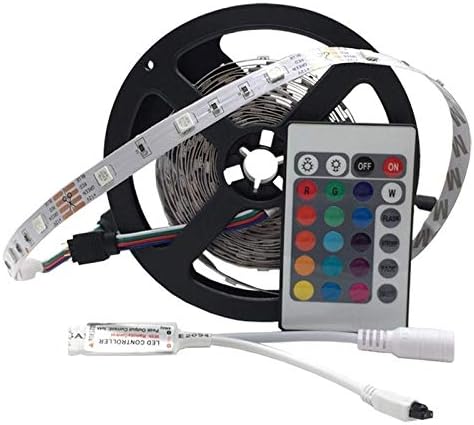 LMNOP - Remote Controlled RGB LED Strip with Adapter and IR Remote, Multimode, Multicolor, String Lights Diwali Special Home Decoration Christmas Gifts