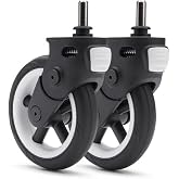 Bugaboo Butterfly Swivel Wheels Set Replacement Front Wheels | Genuine replacement wheels with forks and caps, smooth swivel design, fits Butterfly travel stroller
