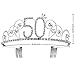 BABEYOND Crystal Birthday Tiara Crown Princess Birthday Crown Hair Accessories Happy 50th Birthday Crown Tiara for Women (50 Birth)