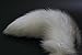 Fosrion Huge Fluffy White Gray Fox Tail Fur Cosplay Toy Alopex Lagopus Ring