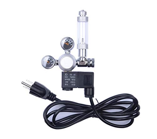 MOD Complete MDC99005 CO2 Regulator Aquarium Mini Stainless Steel Dual Gauge Display Bubble Counter and Check Valve w/Solenoid 110V Fits Standard US Tanks - LP150 PSI - HP2000 PSI Accurate - Thumbnail 3