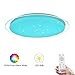 OOWOLF 25W Dimmable LED Ceiling Light, Upgraded Modern 15.7in RGB Close to Ceiling Lamp Fixture with Remote for Bedroom,Living Room,Kitchen,Dining Room