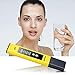 Digital PH Meter, Wellcows PH Meter 0.01 PH High Accuracy Water Quality Tester with 0-14 PH Measure(Yellow)