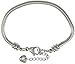 Stainless Steel Starter Charm Bracelet Fits Pandora Jewelry European Style Clasp Come with 2 Beads (Lobster Claw 6