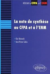 La  note de synthèse au CFPA et à l'ENM