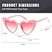 Heart Sunglasse Vintage Retro Cat Eye Oversized Sunglasses