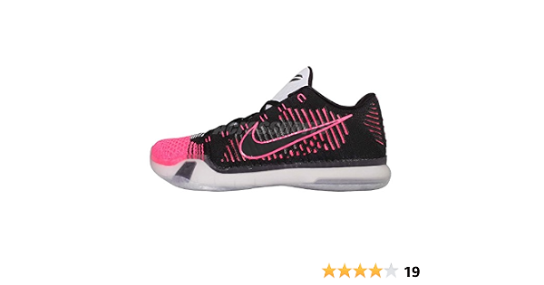 Amazon.com: Nike Kobe X Elite Low de los hombres,  mambacurial-black/black-wolf Grey-Pink FLSH, negro, 14 D(M) US : Ropa,  Zapatos y Joyería