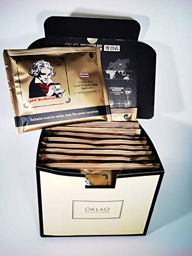 OKLAO Canet Musiker Serie Beethoven Drip Coffee Bag Kaffee 10 Stk. in Geschenkverpackung (10)