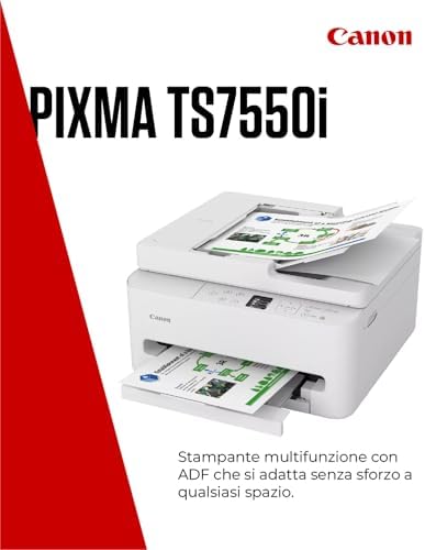 PIXMA TS7550i Stampante Fotografica Multifunzione per Ufficio Wi-Fi