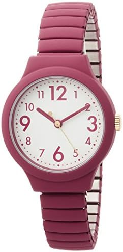 Field Work DT114-2 Women’s Analog Wrist Watch, Calm, Metal Band, Burgundy