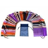 108 pcs drawstring Organza Jewelry Pouch Bags by Aketek