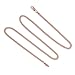 Kezef 3mm Miami 925 Sterling Silver Chain Necklace Men - Rose Gold Necklace 24 inch Curb Diamond Cut Cuban Link Chain Men Women - Made in Italy Chains - cadenas de plata 925 para hombre