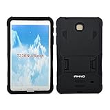 [iRhino] TM BLACK Heavy Duty rugged impact Hybrid Case cover with Build In Kickstand Protective Case For Samsung galaxy Tab 4 8.0 inch T330 Tablet