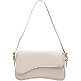 Verdusa Women's Leather Shoulder Bag Clutch Purses Trendy Hobo Crossbody Handbags Y2K Saddle Flap Underarm Purse