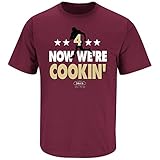 Florida State Football Fans. Now We're Cookin' Garnet T Shirt (Sm-5X)