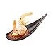 Restaurantware Voga 4.3 x 1.8 x 1.8 Inch Tasting Spoons 10 Teardrop Appetizer Tasting Spoons - Premium Versatile Black Melamine Sample Spoons Top Rack Dishwashable For Appetizer Or Desserts