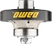 DAMO 3/8 inch Demi Bullnose Half Bullnose Roundover Coarse Diamond Hand Profiler Router Bit Profile Wheel with 5/8-11 Thread for Granite Concrete Marble Countertop Edge