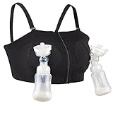 Hands-Free Pumping Bra Adjustable Breast-Pumps Holding Bra by Momcozy - Suitable for Breastfeeding-Pumps by Medela, Lansinoh, Philips AVENT, Bellema, Spectra, Evenflo and more