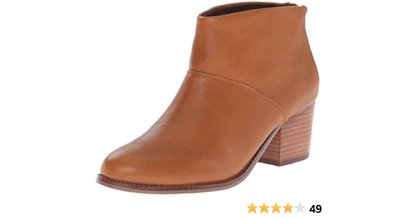 toms leila booties cognac