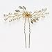 SUMAJU Gold Wedding Hair Pins, 2 Pack of Crystal Rhinestone Hair Pins for Wedding Bride Hair Jewelry Bridal Hair Accessories Gold