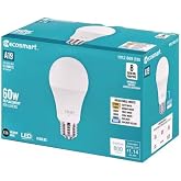 EcoSmart A19 60 Watt Equivalent with Selectable Color Temperature Dimmable LED Light Bulb (8-Pack)