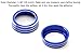 iJDMTOY 2pcs Blue Anodized Aluminum AC Climate Control Turner Ring Covers Compatible with 2016-21 10th Gen Honda Civic