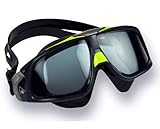 Aqua Sphere Seal 2.0 Goggles with Smoke Lens, Black/Green Frame with Black Silicone