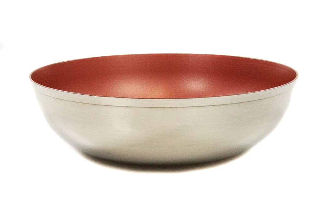 Tupperware Allegra 800 ml Stainless Steel Red Bowl Serving Bowl