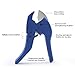 PVC Pipe Cutters By Haisstronica One-hand Fast pipe cutter tool with Ratchet Drive for Cutting Less Than 1-5/8in(42mm) O.D. PEX, PVC, and PPR Pipe