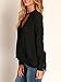 Ninimour Womens Keyhole Design Cross High-low Plunge Loose Blouse XL Black